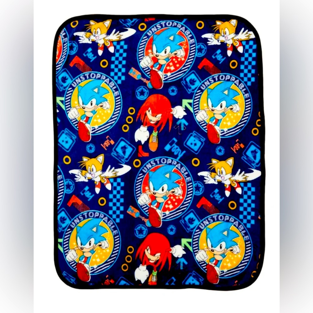 Sonic Kids Silky Soft Plush Throw